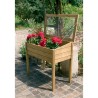 Serre en bois pour semis 50x100cm jardinière surélevée pour plantes de jardin Basil Offre