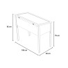 Serre en bois pour semis 50x100cm jardinière surélevée pour plantes de jardin Basil Remises