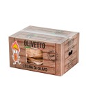 Bois de chauffage d'olivier 320kg pour cheminée et poêle sur palette Olivetto Réductions