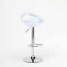 Tabouret de bar et cuisine réglable en hauteur pivotant avec repose-pieds Hollywood 