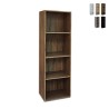Étagère de salon bureau 4 niveaux 40x132 cm en bois Duval Promotion