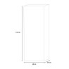 Étagère de salon bureau 4 niveaux 40x132 cm en bois Duval Prix