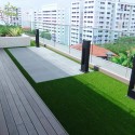 Gazon synthétique 10mm rouleau herbe artificielle fond vert drainant Evergreen Offre