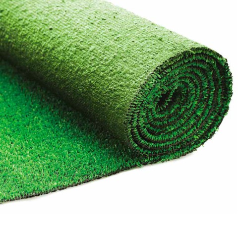 Pelouse synthétique 10mm faux gazon en rouleau fond vert drainant Evergreen