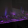 Cheminée murale encastrable poêle électrique à flamme multicolore LED Chicago Caractéristiques