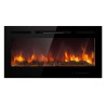 Cheminée murale encastrable poêle électrique à flamme multicolore LED Chicago Vente