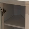 Cheminée électrique d'angle sur pied en bois blanc L126 x P78 x H83 Madison Choix