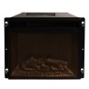 Cheminée électrique d'angle sur pied en bois blanc L126 x P78 x H83 Madison Prix