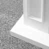 Cheminée électrique sur pied en bois blanc L 89,5 x H 90,5 x P 28 Jefferson Offre