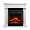 Cheminée électrique sur pied en bois blanc L 89,5 x H 90,5 x P 28 Jefferson Vente