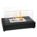 Cheminée bioéthanol de table avec verre trempé Berlino Promotion