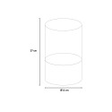 Cheminée à bioéthanol de table pour intérieur et extérieur cylindrique Marsiglia Modèle