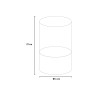 Cheminée à bioéthanol de table pour intérieur et extérieur cylindrique Marsiglia Modèle