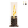 Cheminée à bioéthanol intérieur/extérieur de table flamme tornado Tolosa Promotion