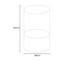 Cheminée à bioéthanol intérieur/extérieur de table flamme tornado Tolosa 