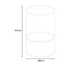 Cheminée à bioéthanol intérieur/extérieur de table flamme tornado Tolosa 