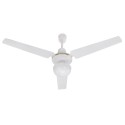 Ventilateur de plafond moderne blanc 3 pales 120 cm avec lumière 70W Hitz Promotion