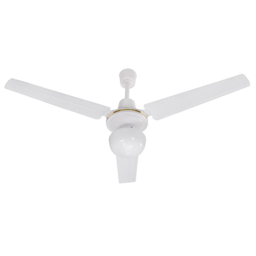 Ventilateur de plafond moderne blanc 3 pales 120 cm avec lumière 70W Hitz Promotion Ventilateur de plafond moderne blanc 3 pales 120 cm avec lumière 70W Hitz Promotion