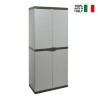Armoire de rangement extérieur pour jardin terrasse 2 portes 4 compartiments Jumbo Vente