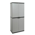 Armoire de rangement extérieur pour jardin terrasse 2 portes 4 compartiments Jumbo Offre