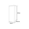 Armoire multi-usage 1 porte 2 étagères intérieur extérieur jardin Care Offre