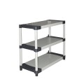 Étagères de rangement pour jardin, garage, cave avec 3 niveaux Rack Promotion