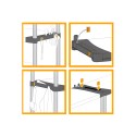 Étagère 4 niveaux pour jardin, cave, extérieur Simi Offre