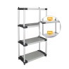 Étagère 4 niveaux pour jardin, cave, extérieur Simi Remises