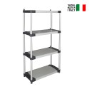 Étagère 4 niveaux pour jardin, cave, extérieur Simi Vente