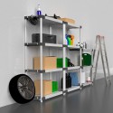 Étagère 4 niveaux pour jardin, cave, extérieur Simi Promotion