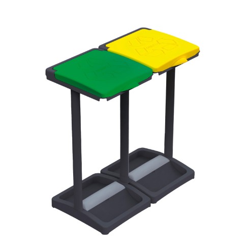 Porte-sacs 2 x 80/110 L pour tri sélectif Mr.B Bis Promotion