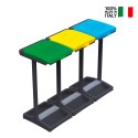 Porte-sac à déchets 3 compartiments tri sélectif Mr.B Tris Vente
