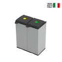 Poubelle de tri sélectif avec 2 porte-sacs à déchets Mr.C Bis Vente