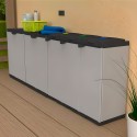 Meuble tri sélectif à 3 compartiments Mr.C Tris Remises