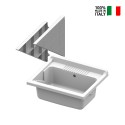 Bac à linge en résine avec supports Basis 60x50cm Vente