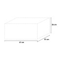 Bac à linge en résine avec supports Basis 60x50cm Remises