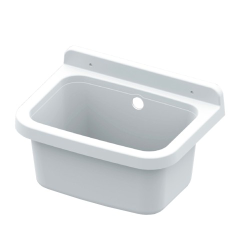 Évier mural en résine pour buanderie et jardin 39x39x24 cm Sink 40 Promotion