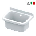 Évier mural en résine pour buanderie et jardin 39x39x24 cm Sink 40 Vente
