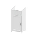 Meuble buanderie 39x39x78 cm pour évier 1 porte blanc Mini Promotion