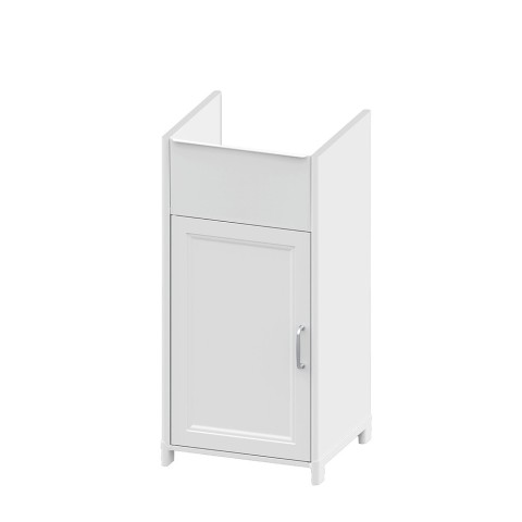 Meuble buanderie 39x39x78 cm pour évier 1 porte blanc Mini Promotion