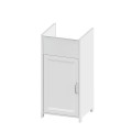 Meuble buanderie 39x39x78 cm pour évier 1 porte blanc Mini Promotion