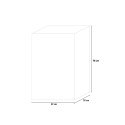 Meuble buanderie 39x39x78 cm pour évier 1 porte blanc Mini Offre
