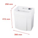Broyeur de documents de bureau 5-6 feuilles 4 x 25mm Pure 120 HSM Modèle