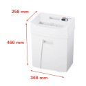 Destructeur de documents professionnel 4 x 25 mm Pure 220 HSM Caractéristiques