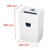 Destructeur de documents pour maison et bureau, coupe en bandes 3,9mm Pure 320 HSM Caractéristiques