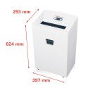 Destructeur de documents professionnel 3,9 mm CD/DVD pour bureau Pure 420 HSM Caractéristiques