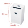 Destructeur de documents professionnel 3,9 mm CD/DVD pour bureau Pure 420 HSM Caractéristiques