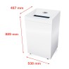 Destructeur de documents bureau découpe 4,5 x 30mm 20-22 feuilles Pure 630 HSM Prix