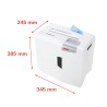 Destructeur de documents pour bureau CD/DVD coupe 4,5 x 30 mm X5 Shredstar HSM Dimensions