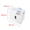 Destructeur de documents bureau cartes de crédit 4,5 x 30 mm X8 Shredstar HSM Caractéristiques